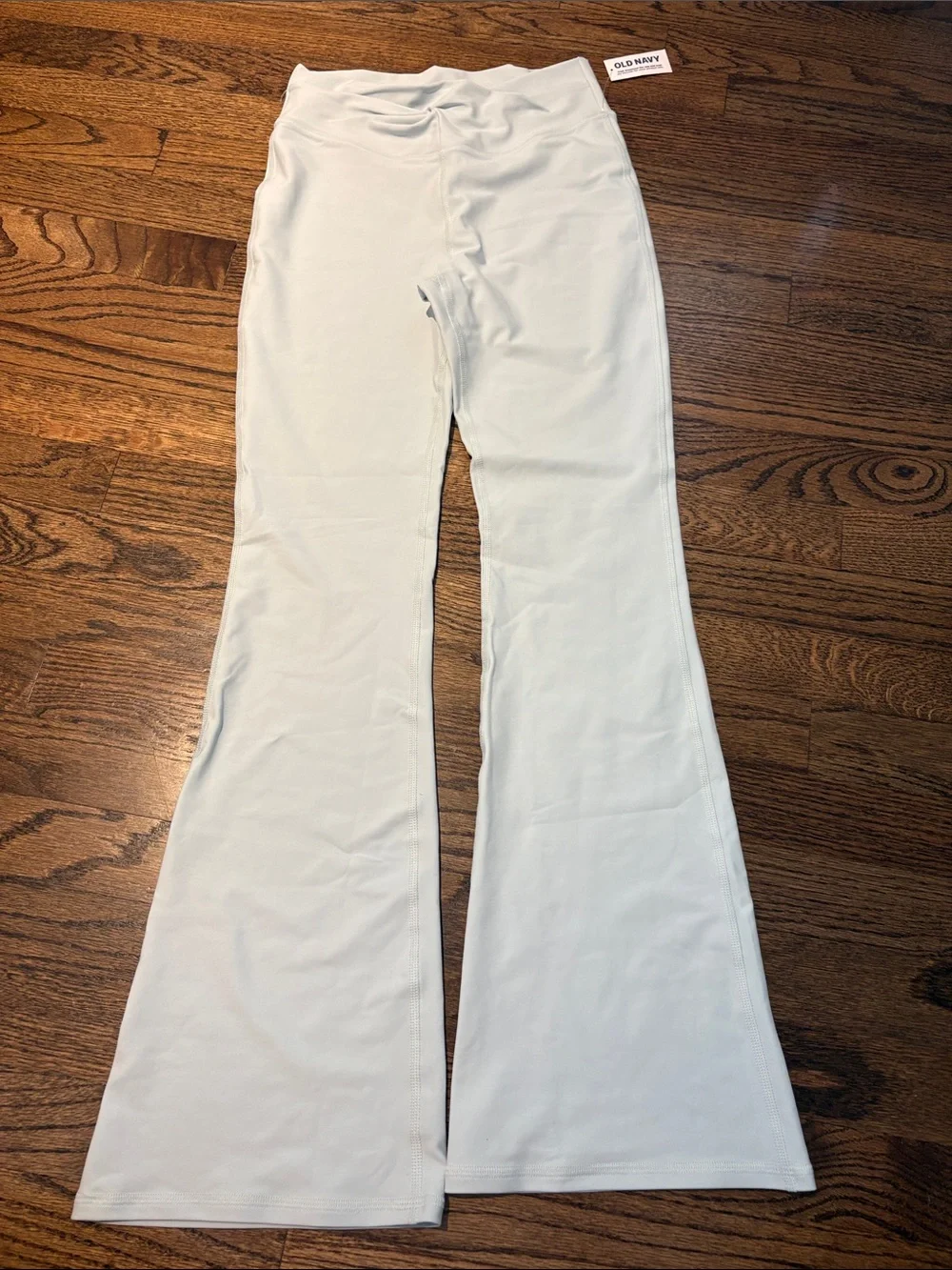 Girls power soft twist high rise flare leggings in seafoam